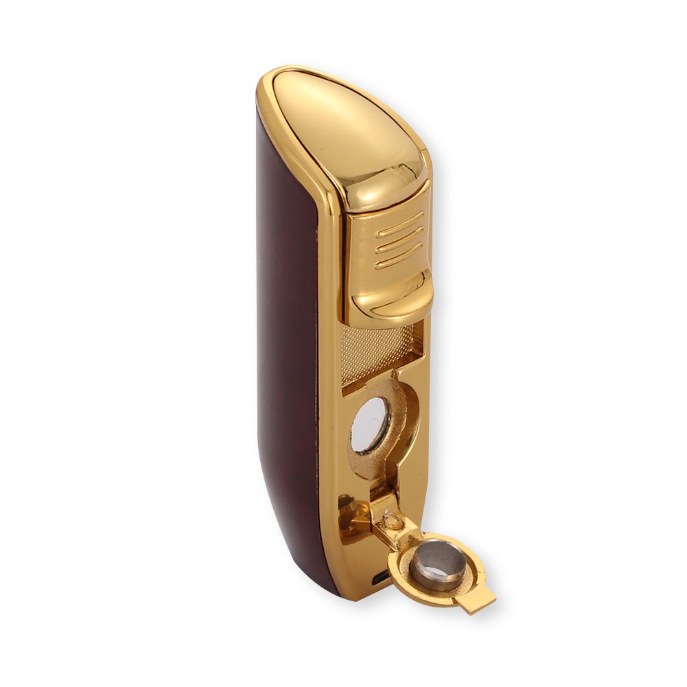Galiner Travel Torch Cigar Lighter 3 Jet Flame With Hole Punch Portable Gift Box