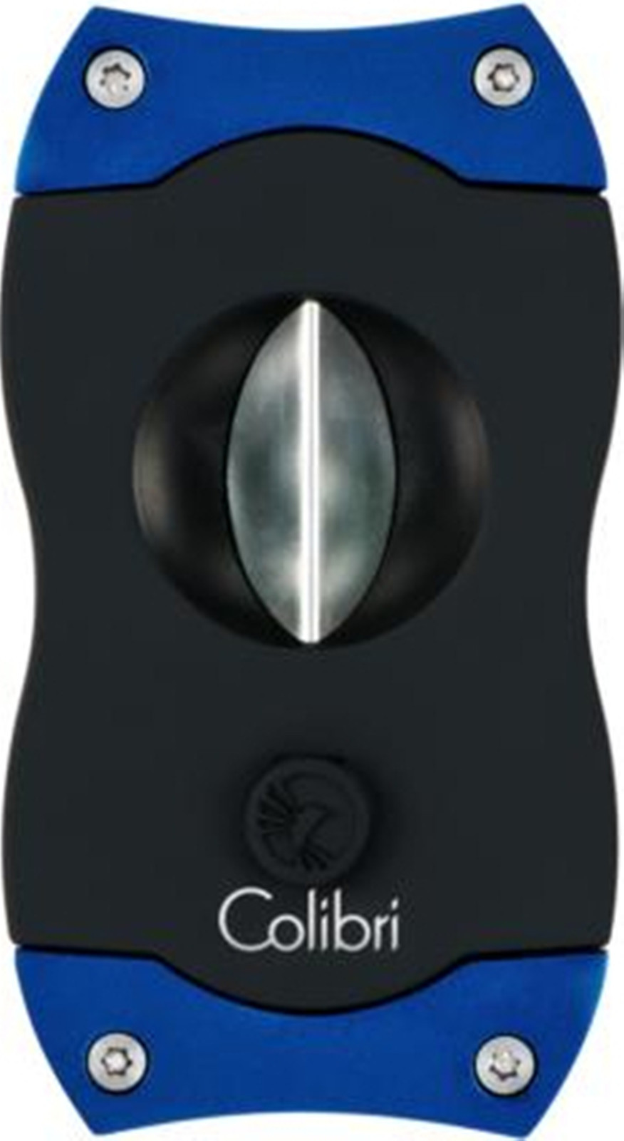 Colibri Cigar Cutter V-Cut Black / Blue – 23 Mm Cut – 7 Mm Notch Cut