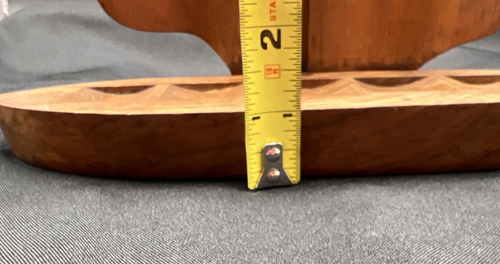 Vintage Wood 5 Pipe Holder Rest Stand Sailboat Nautical Free Standing