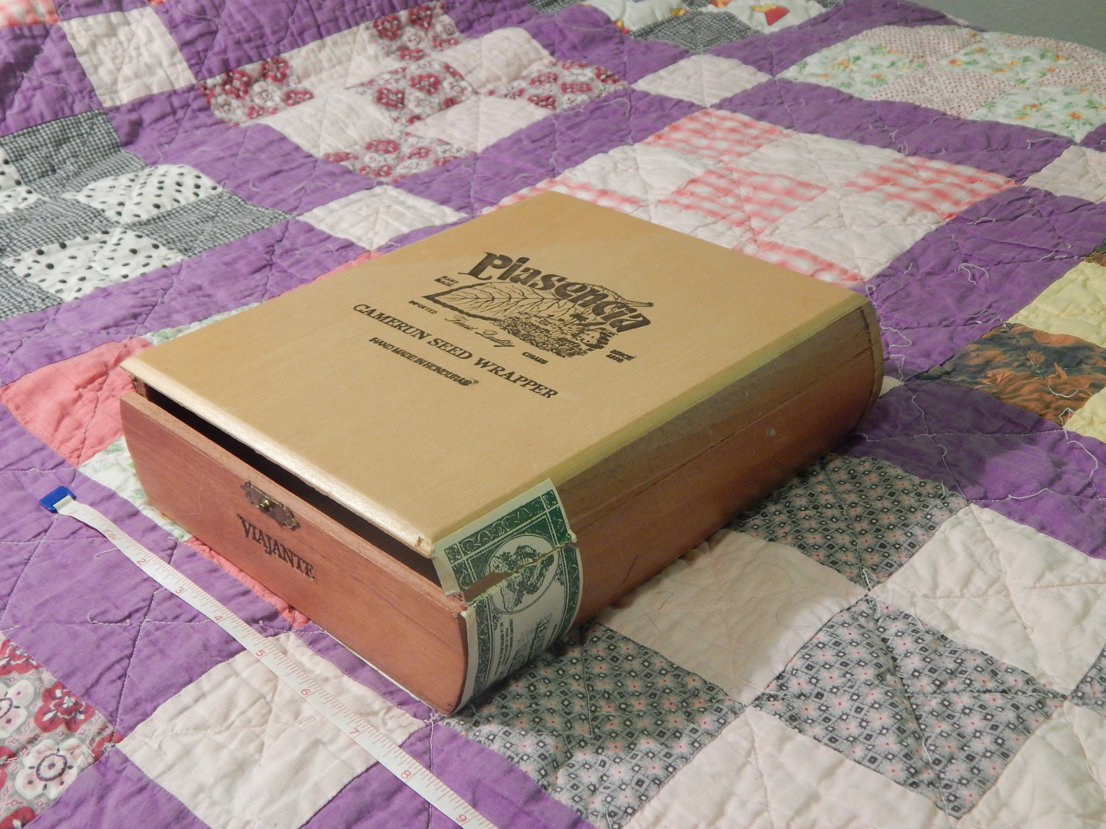 Plasencia (WOOD CIGAR BOX) w/ Honduras Tax Stamp (Viajante) FREE SHIP. – Ltd.