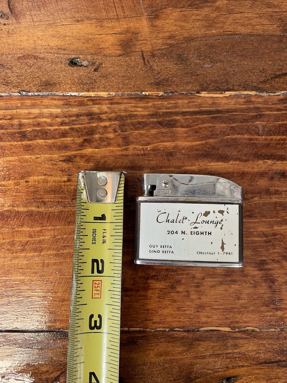 Rolex Super Automatic Lighter Advertising Chalet Lounge Untested As/is Condition