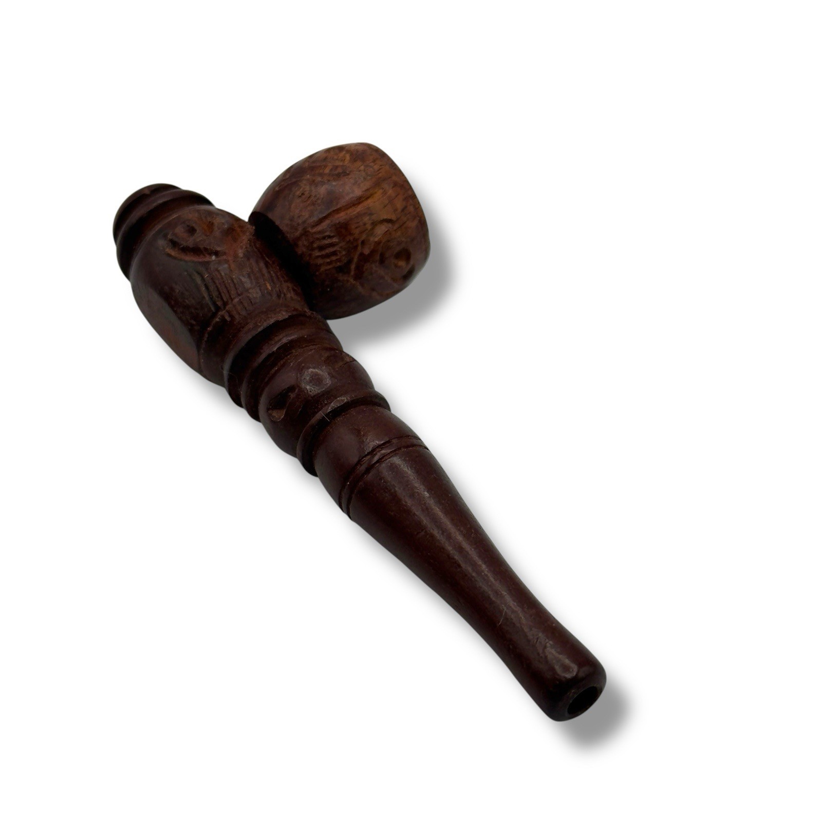 5” Tobacco Wood Smoking Hand Pipes Bowl Carved Wooden Pipes Rosewood Pipe