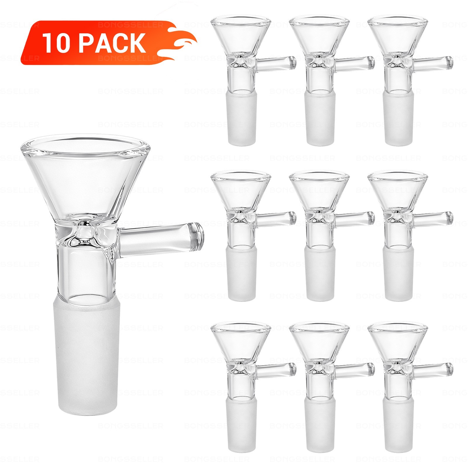 10 Pack – 14mm Male Glass Bowl for Water Pipe and Bong Replacement Heads,US SHIP