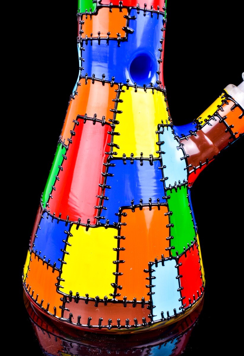 THICK 10″ Inch COLORFUL Bong CUTE Glass Water Pipe HOOKAH Bubbler GIRLY Pipe USA