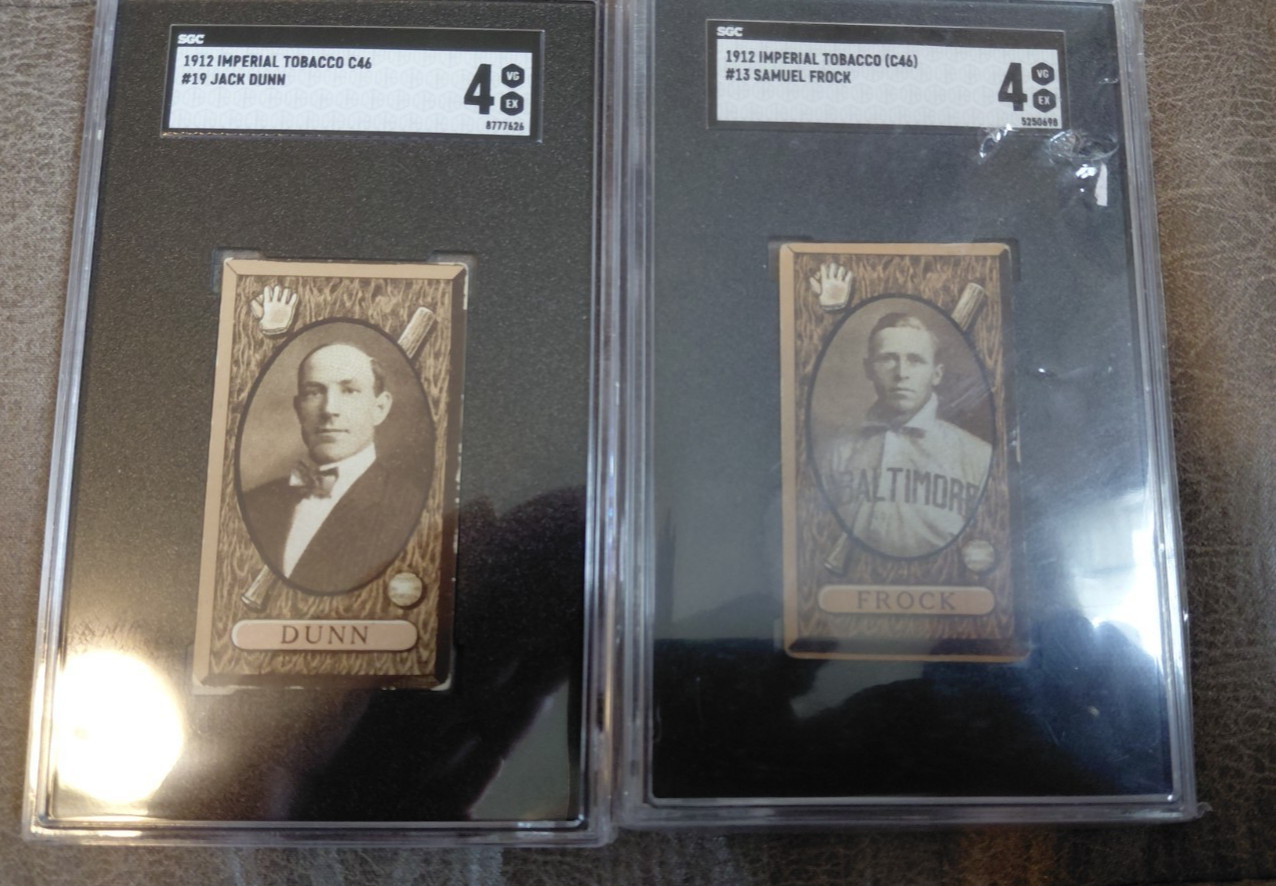 1912 C46 IMPERIAL TOBACCO COMPLETE RARE BALTIMORE TEAM SET SGC GRADED MAKEOFFER