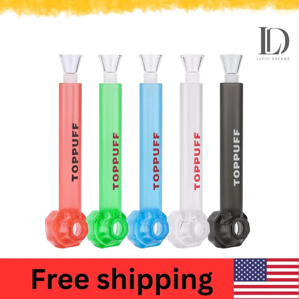 5-Pack Top Puff Premium Portable Hookah Bottle Water Glass Bong Random Colors
