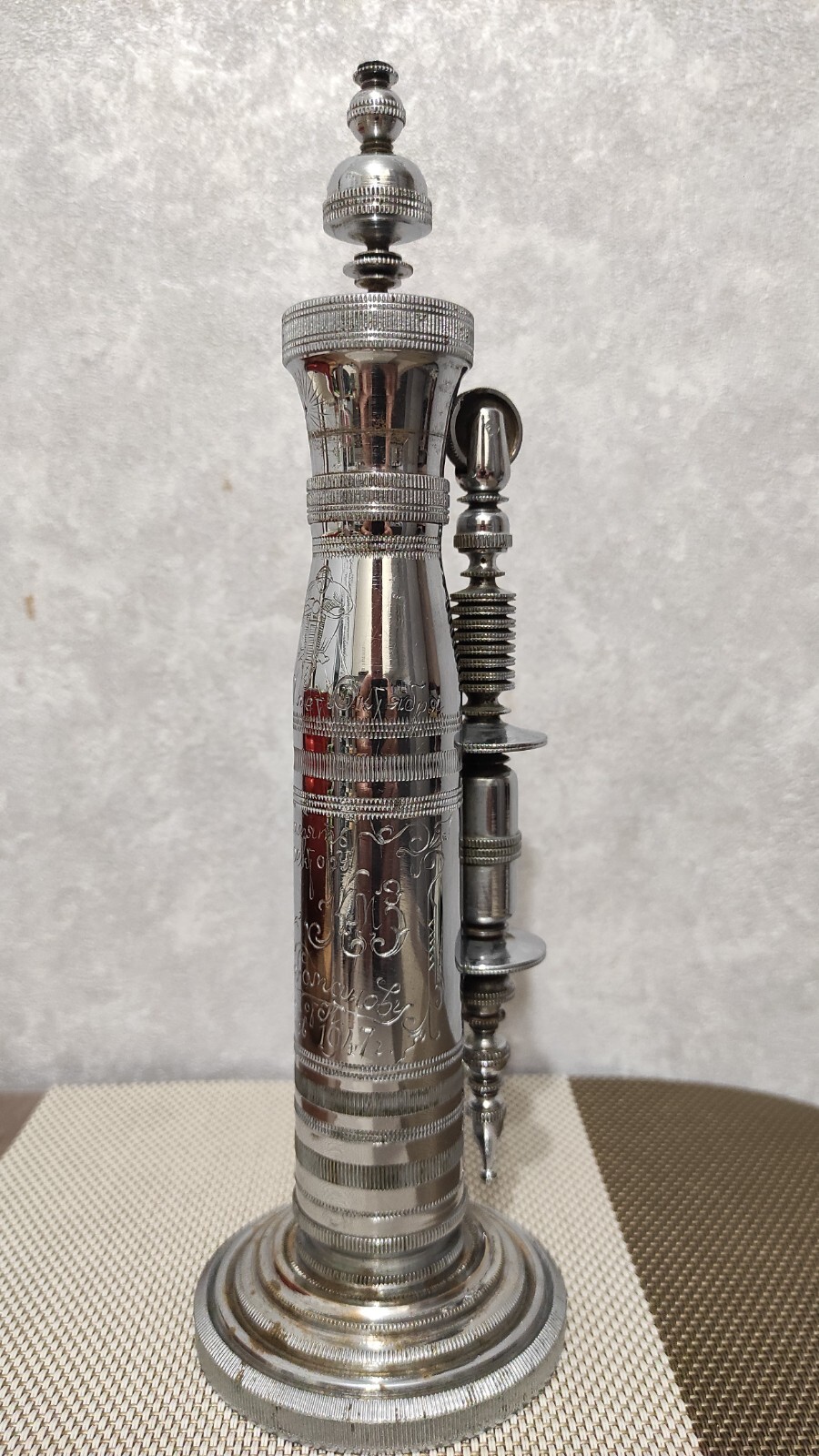 The Big Lighter itself. KING Gasoline Lighter 1947 KMZ. ANTIQUE Gasoline Lighter