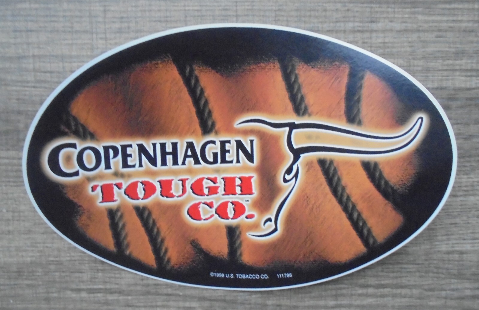 COPENHAGEN TOUGH CO. OVAL” DECAL/STICKER 8X 5.25″NEW