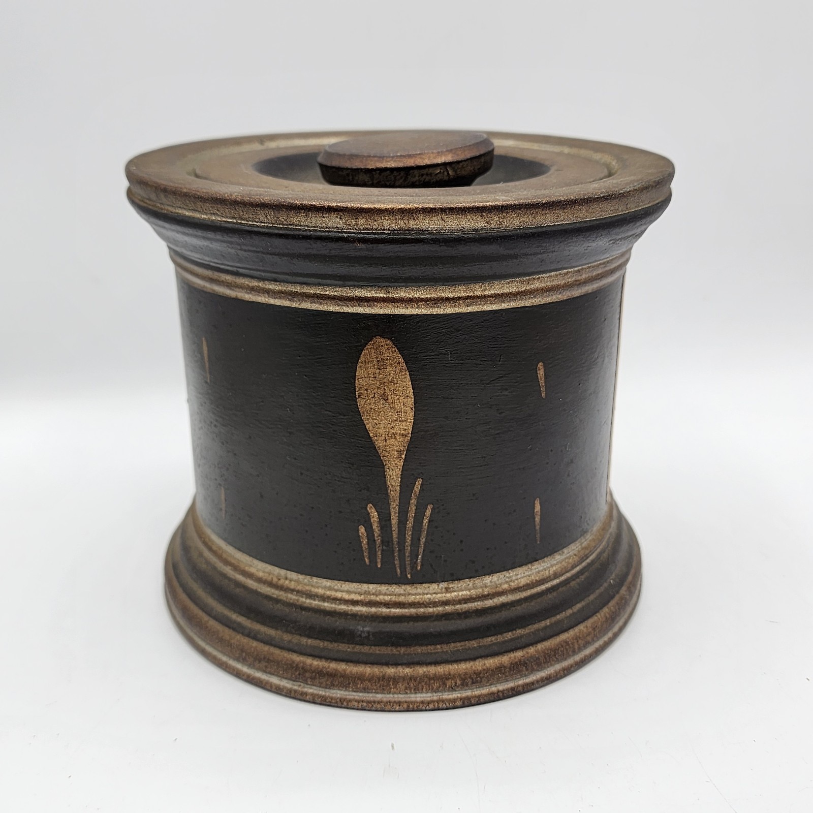 Vtg Comoys Of London Smoke Tobacco Jar Canister Humidor Locomotive Train Italy