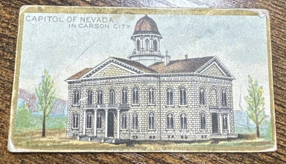 1889 N14 Allen & Ginter General Gov & State CAPITOL Buildings NEVADA