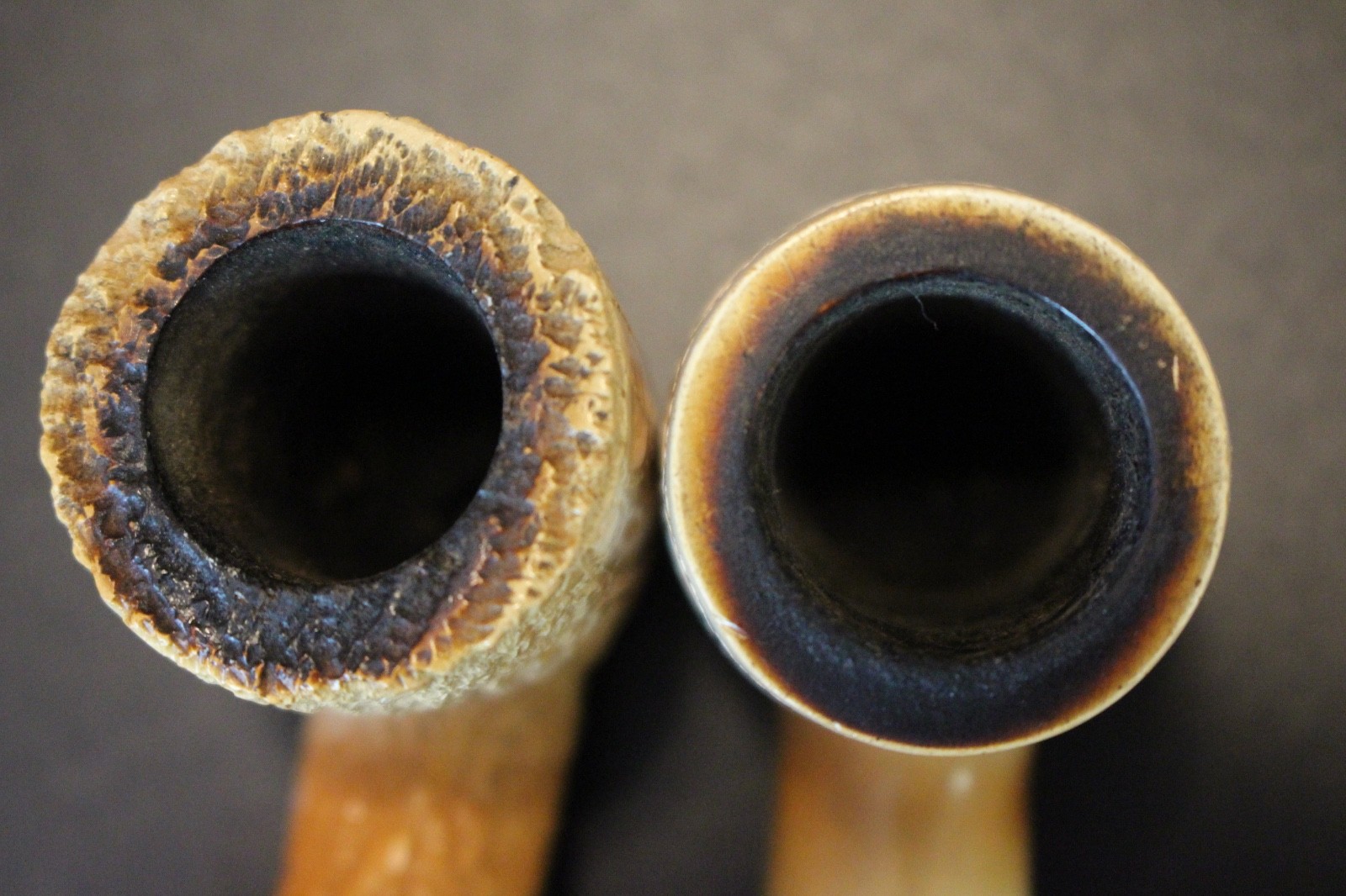 Lot of 2 Vintage Genuine Block Meerschaum Tobacco Pipes – Lattice & Pioneer
