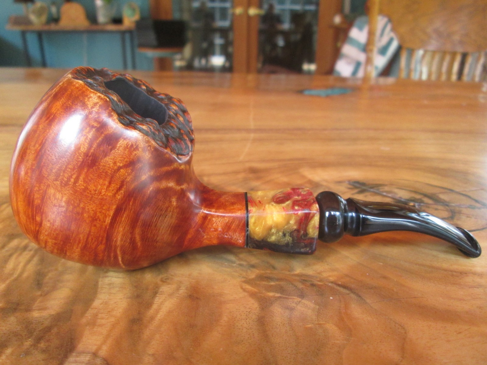 NEW freehand plateau large Broken Egg by McLary of ingalls