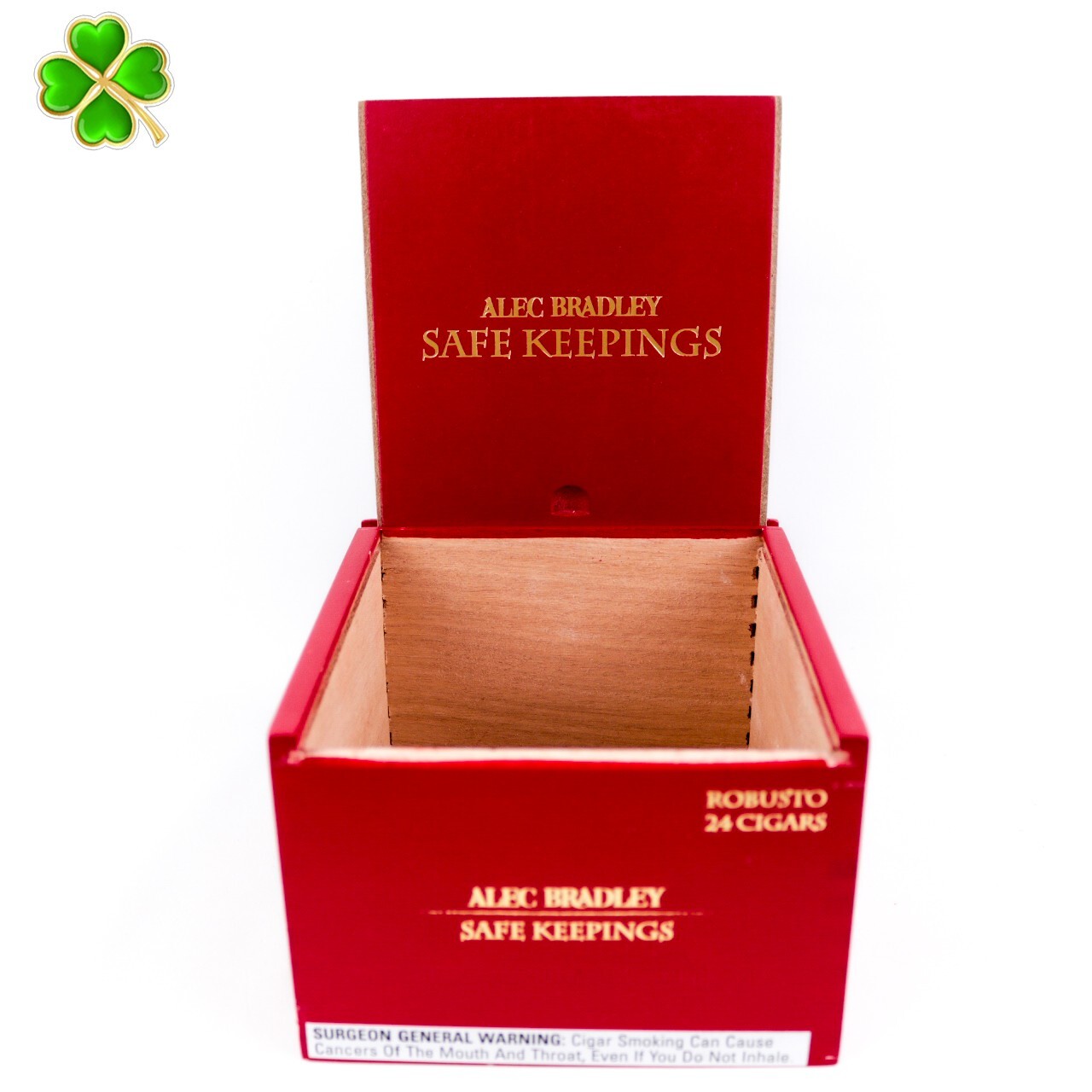 Alec Bradley Safe Keepings Robusto Empty Wood Cigar Box 6″ x 5.5″ x 3.75″