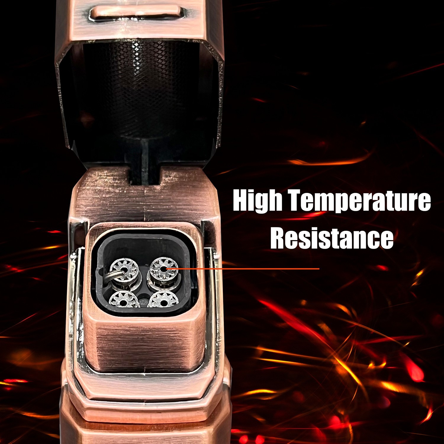 Metal Torch Lighter-Refillable Butane Jet Adjustable Blue Flame Lighter X15BR6