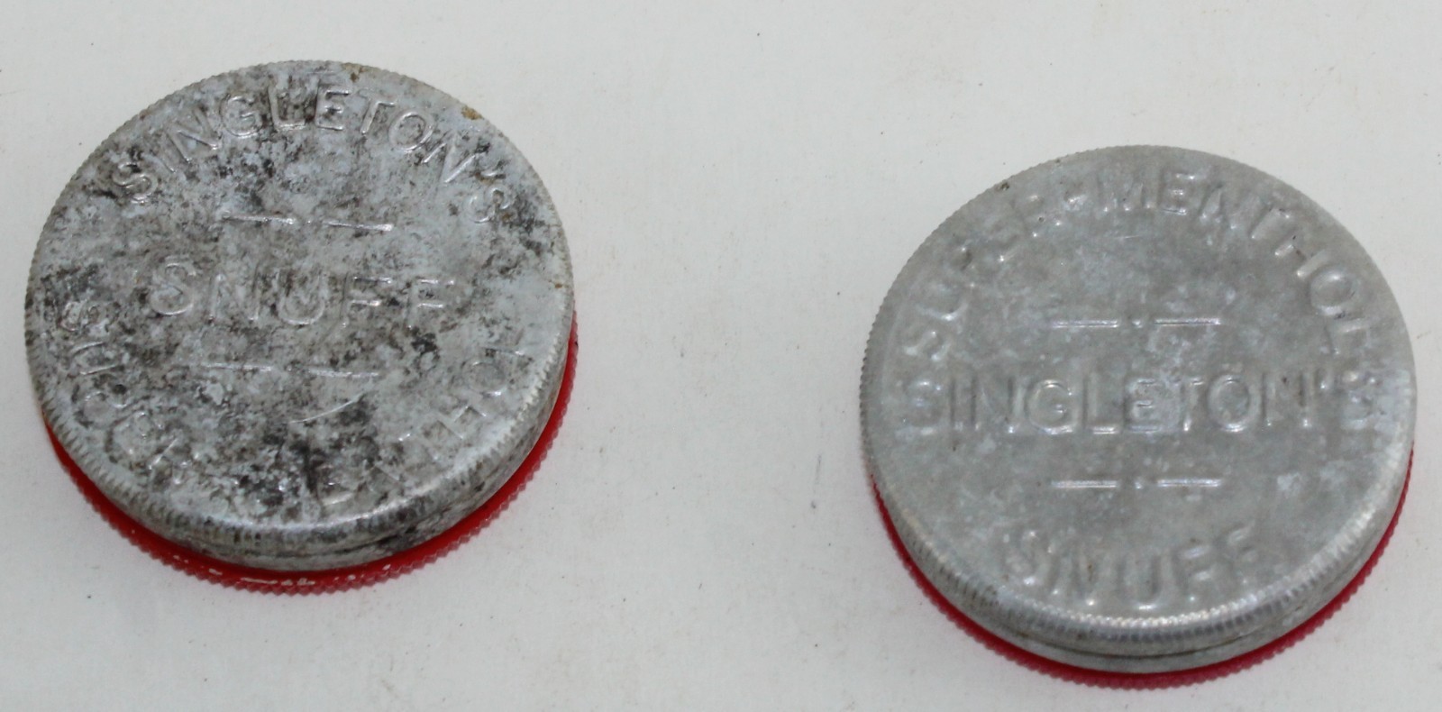 2 German-Aluminum & Plastic-Containers-Singleton & Coleman-England