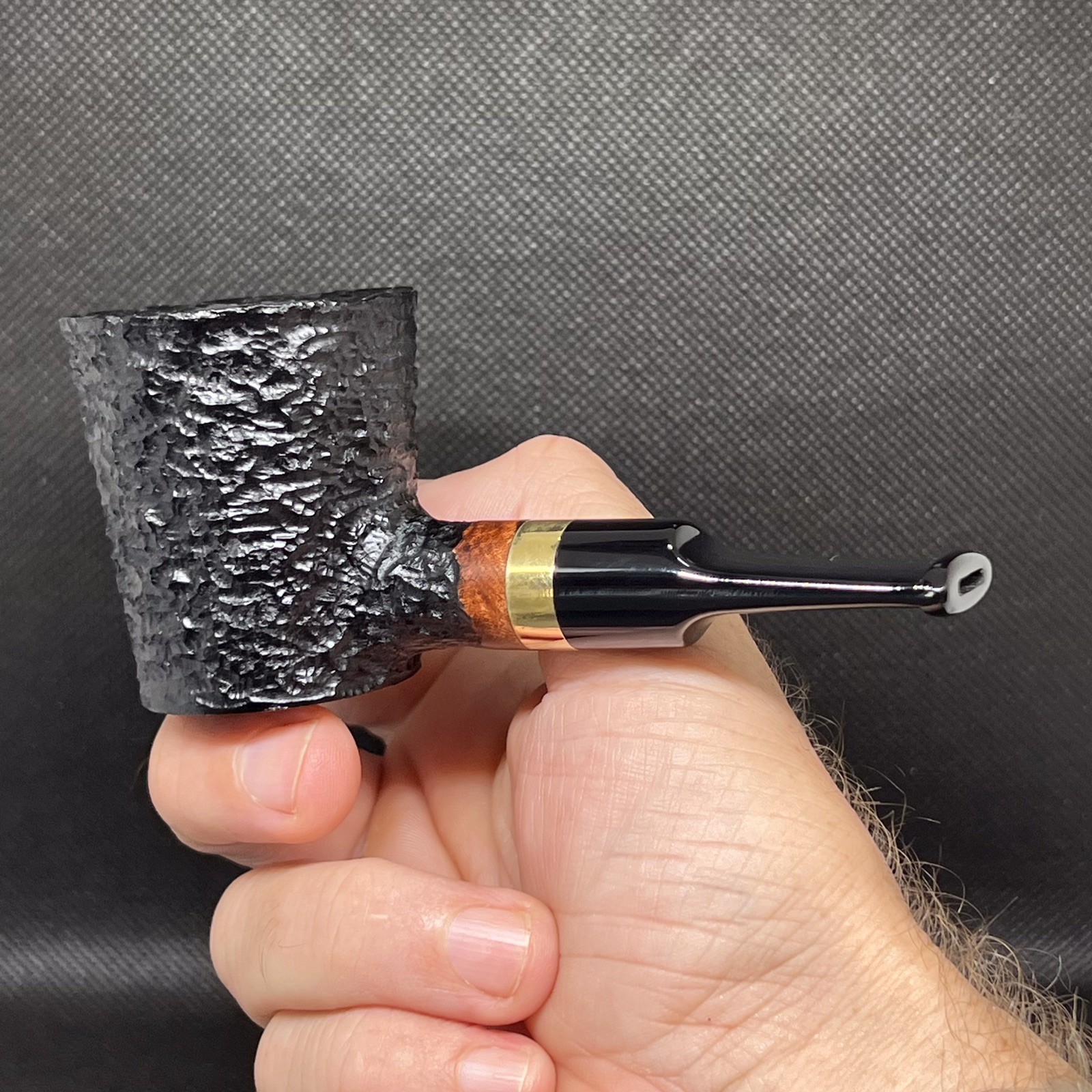 Dagner Pipes Custom Design 2026 Black SG POKER Tobacco Pipe Briar New Unsmoked