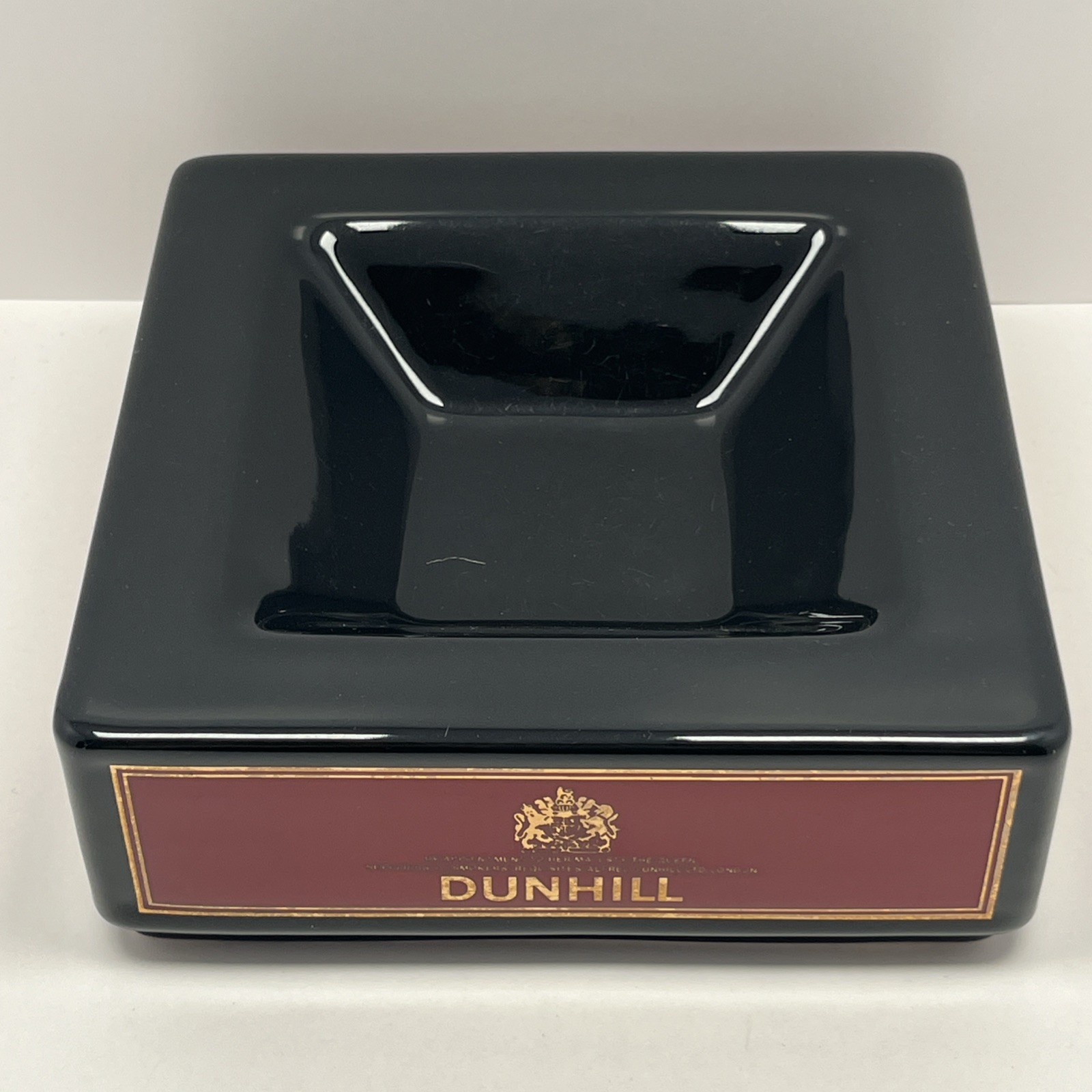 Vintage Wade Dunhill Ashtray Large Cigar Cigarette London Paris New York 7″x 7”