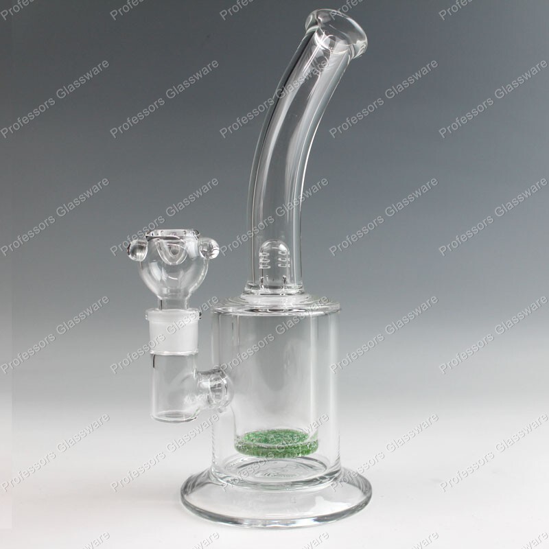 12″ UFO Inset Percolator Bong Thick High Quality Glass Pipe Multiple Colors Pipe
