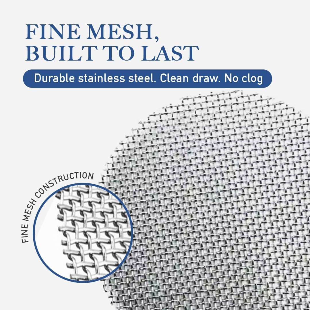 Lova Pipe Screens – 100 Pack Stainless Steel Screen Filters for Pipes – ¾ I