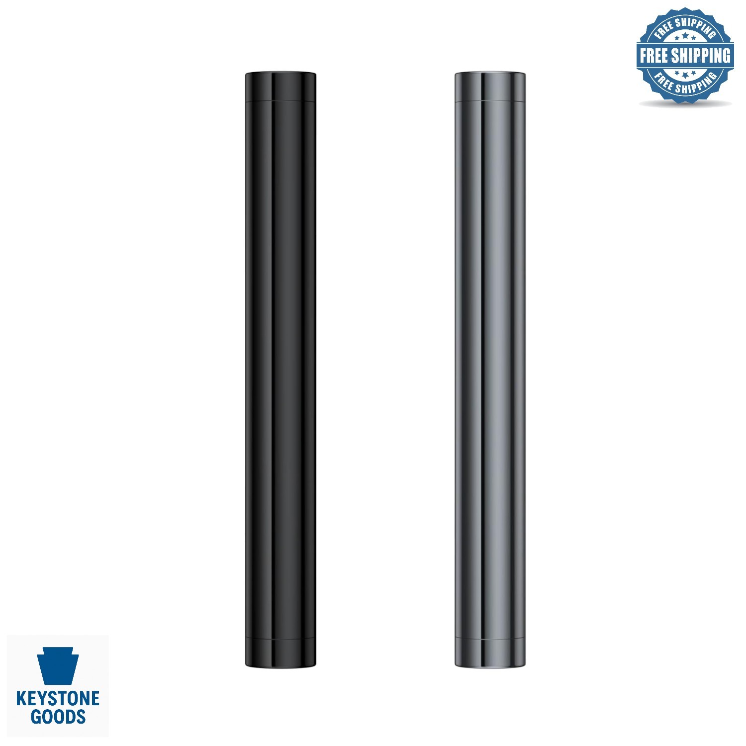 2-Pack Portable Waterproof Aluminum Tube Holders for Travel