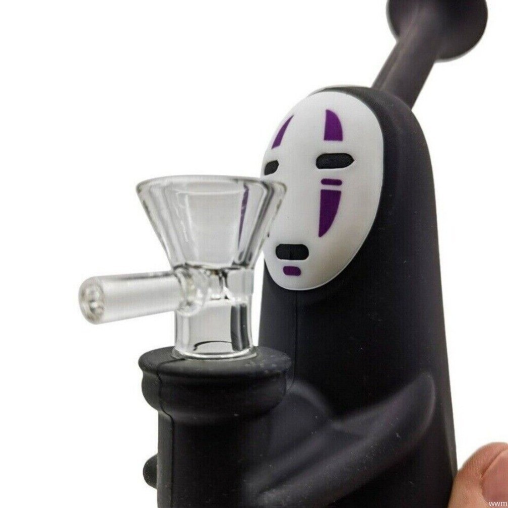 6.2 Inch Faceless Man Silicone Hookah Water Pipe Smoking Bong Pipe+14mm Bowl