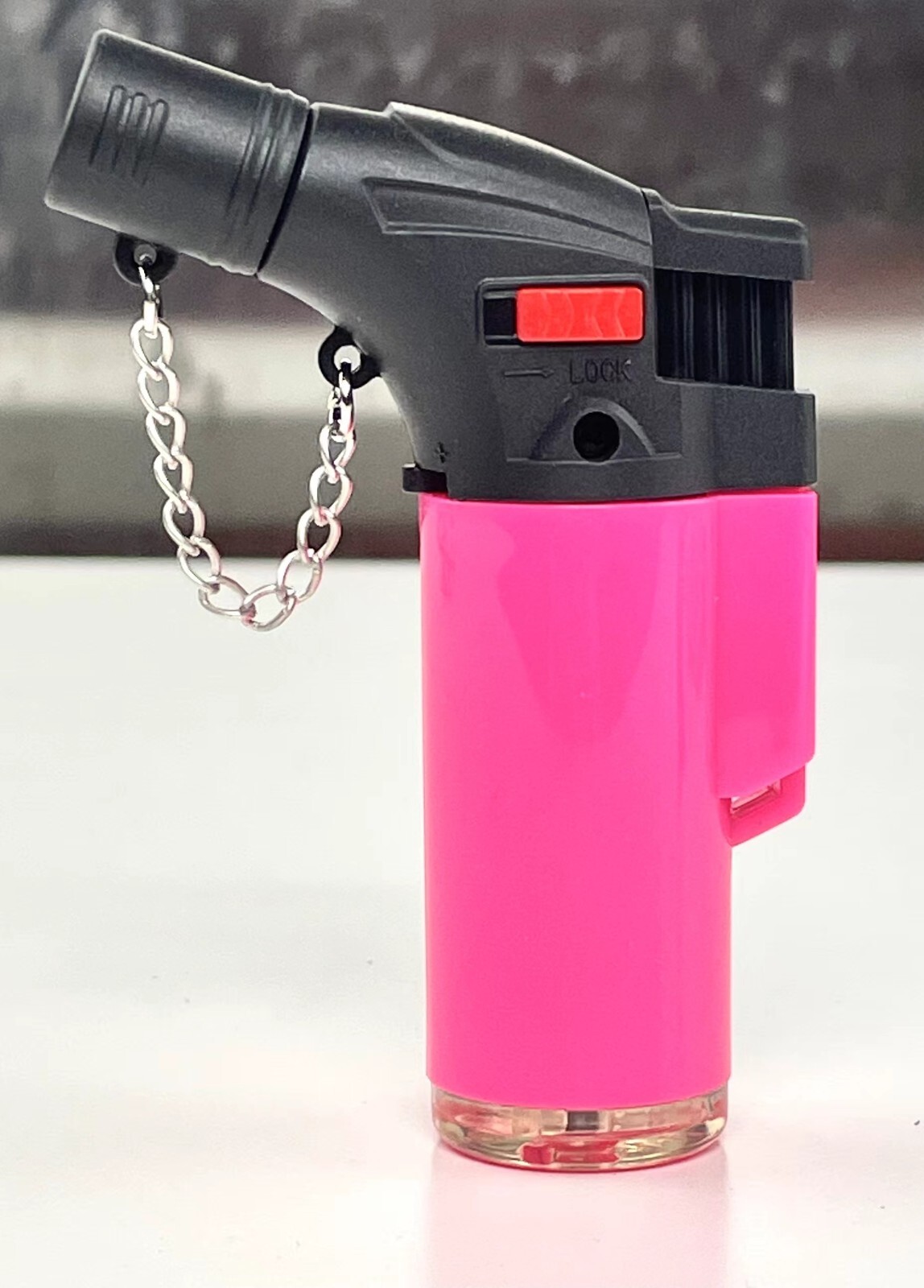 5 PACK Double Jet Torch Adjustable Butane Refillable Lighter W/ Safety Lock Neon