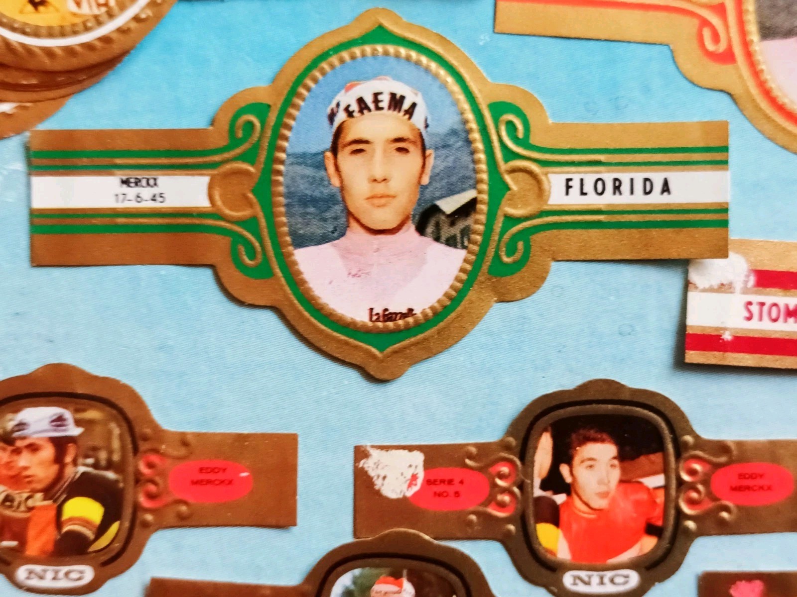 Eddy Merckx The GOAT Collection 1960’s Tour De France Cigar Band Serie Belgium