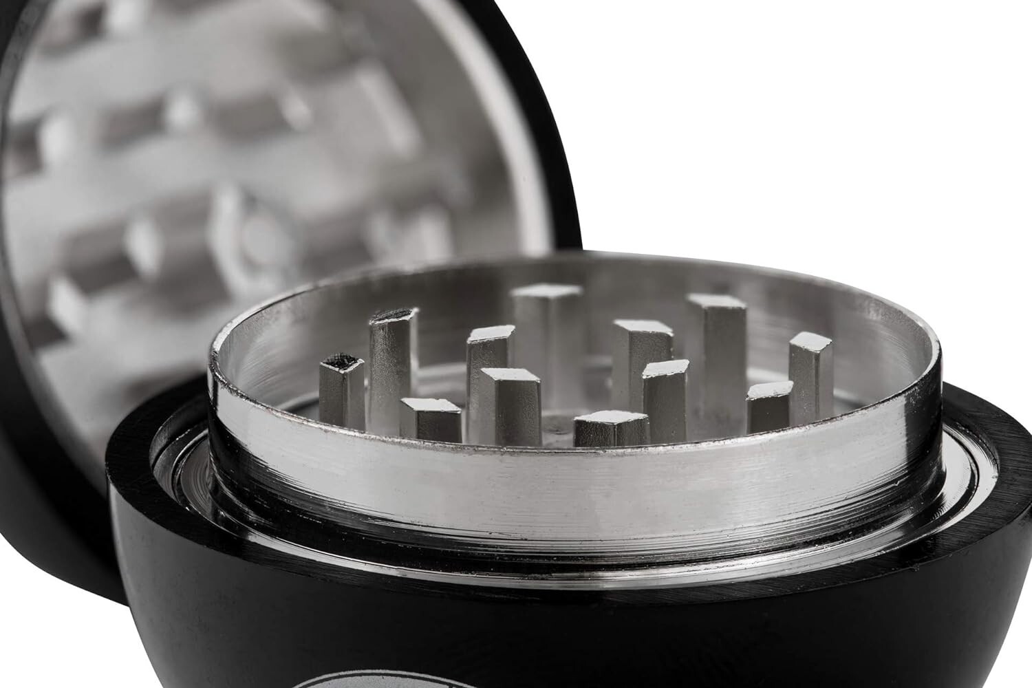 Tobacco Herb Spice Grinder 4 pcs Alloy Smoke Metal 1.5 in- Crusher EYES Design