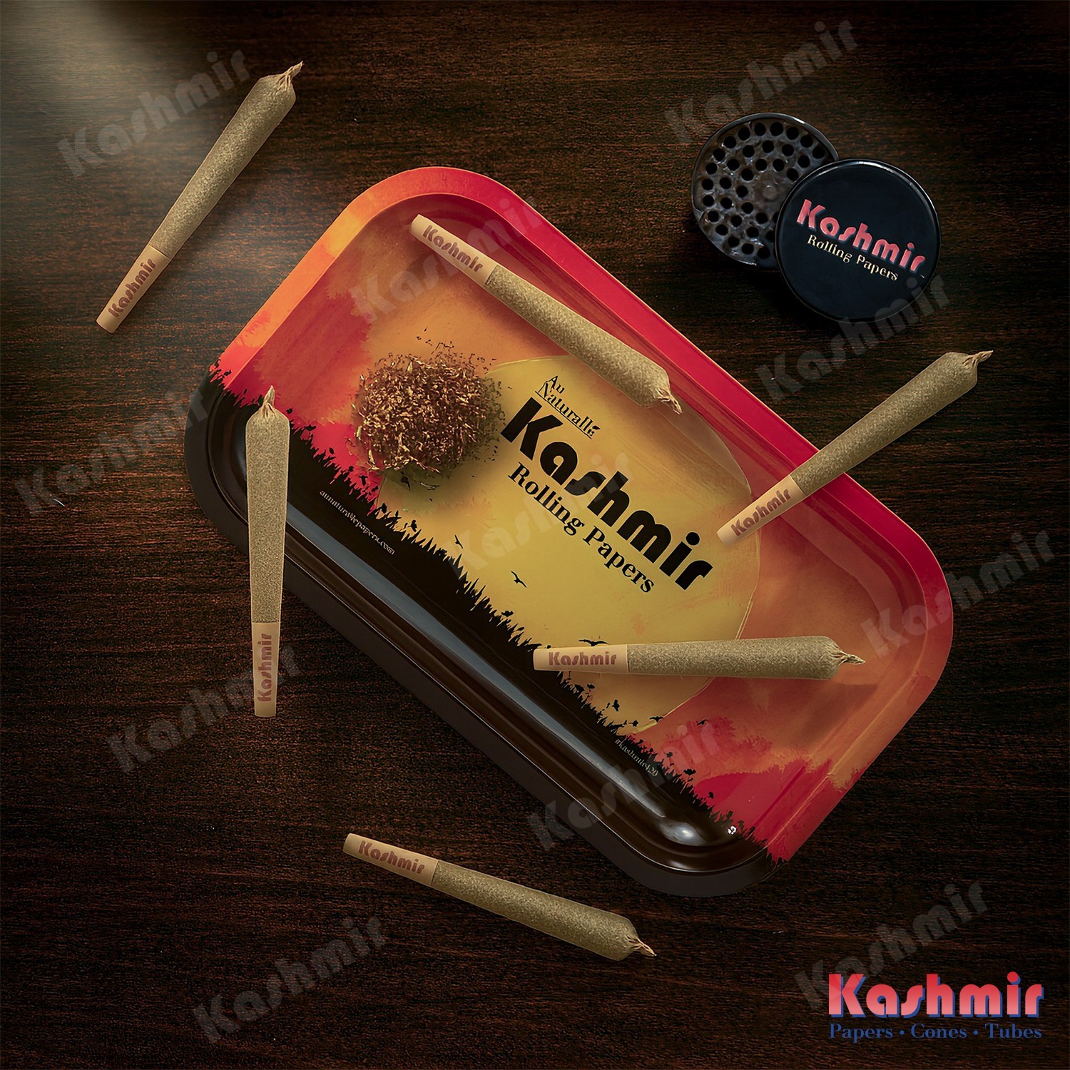 Kashmir Pre Rolled Cones King Size Organic Rolling Papers Bulk Pack: 1000 Cones