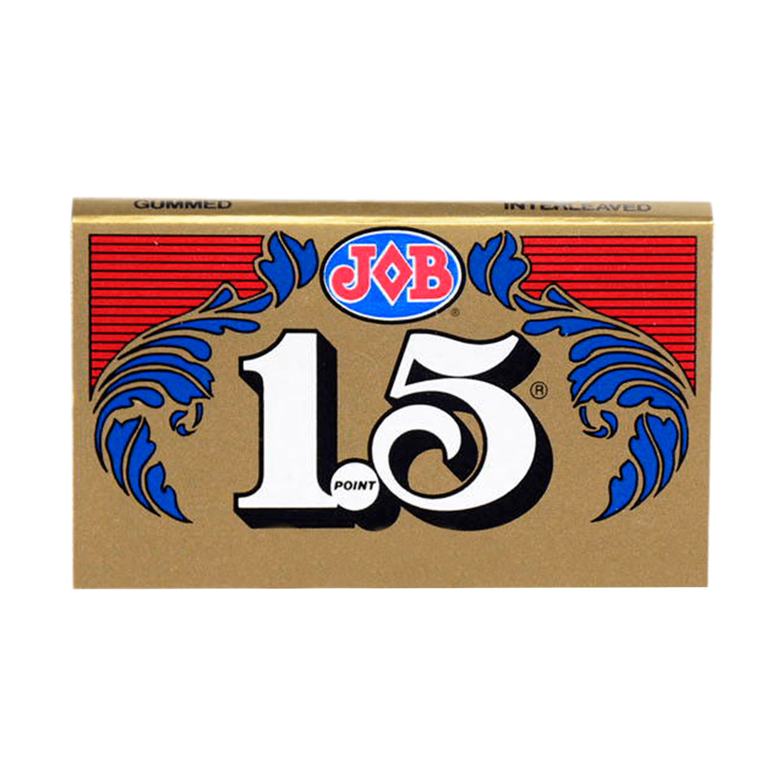 JOB Gold 1.5 Rolling Paper 1 1/2 Size Classic Cigarette Papers (5 Booklets!)