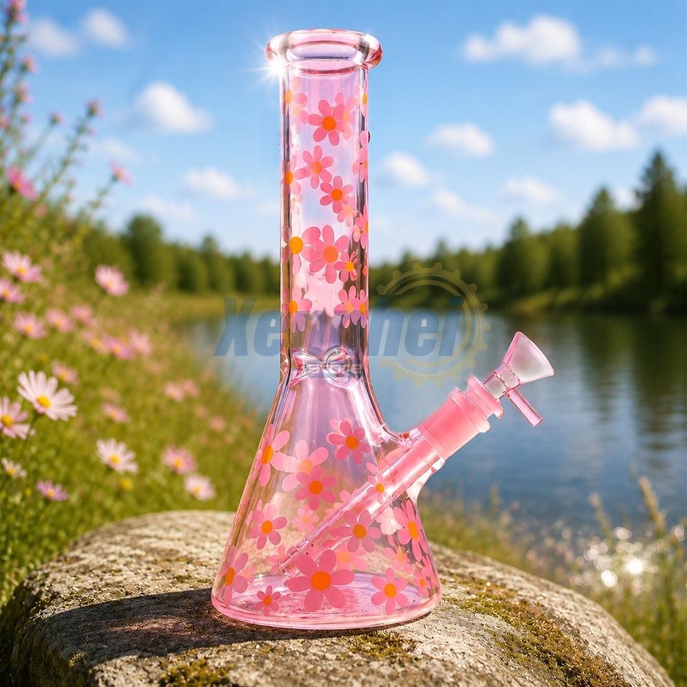 10″ Heavy Duty Glass Beaker Bong Water Smoking Tobacco Pipe 14MM Bowl