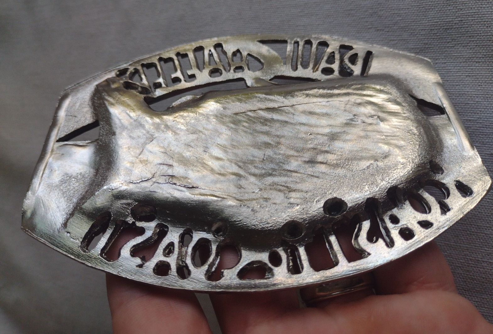 Vintage Paul Shaffer 1989 Coast to Coast Solo Album Promotional Metal Ashtray