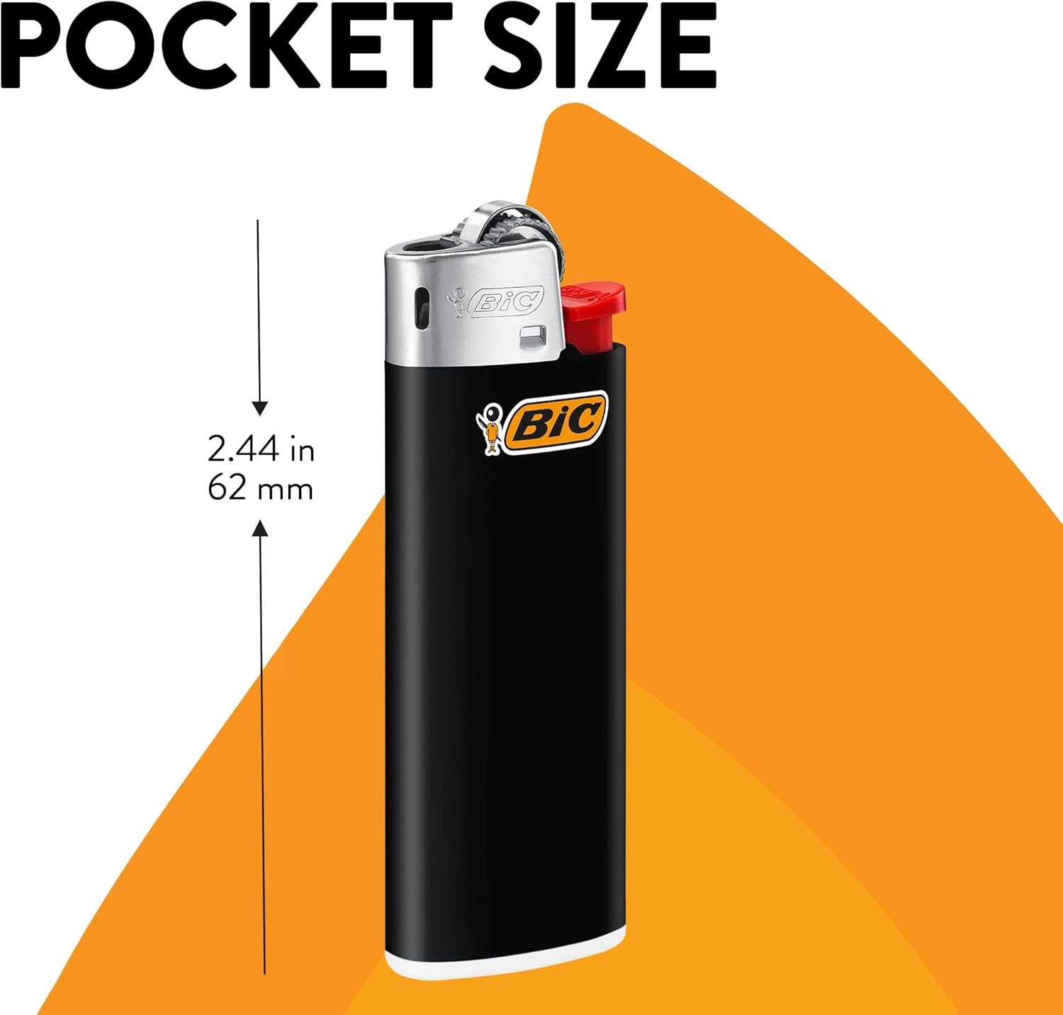 BIC Mini Pocket Lighters, Fashion Assorted Colors, 10-Pack of Lighters