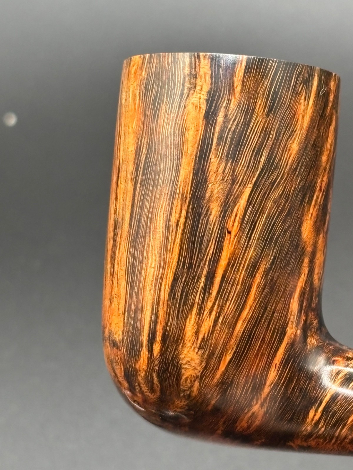 UNSMOKED!!! 2020 Moretti Straight Grain Smooth Billiard Horn Stem Artisan Pipe
