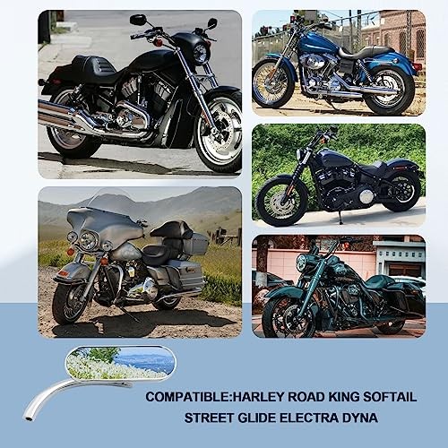 Motorcycle 8mm 10mm Oval Shape Mirrors Motorcycle Chrome Upgrade Rearview