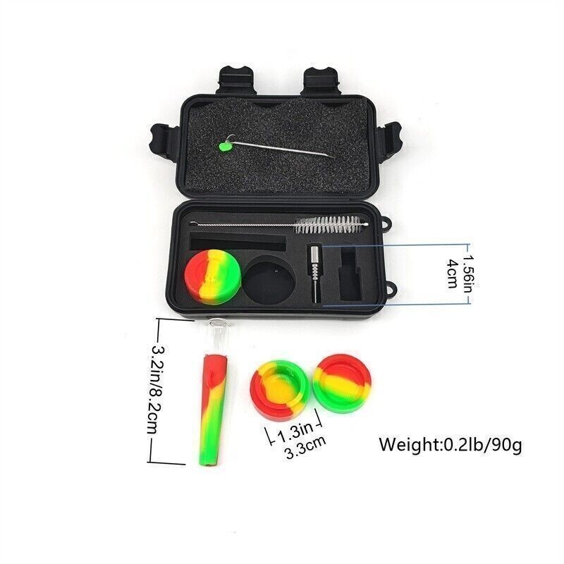 1PCS Random Color Silicone Pipe – Multi-Purpose Set With 7 Accessories