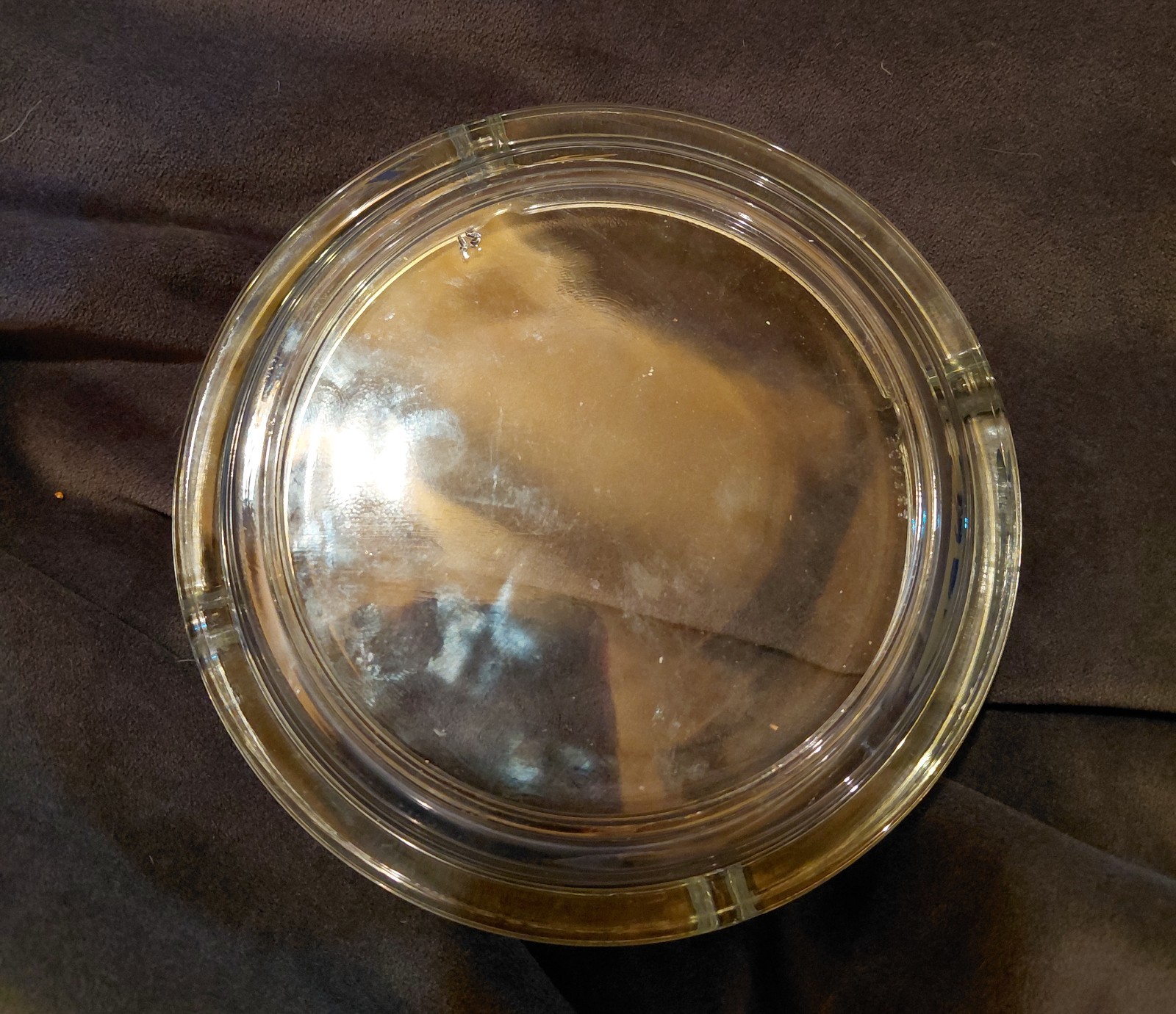 Camel Branded Clear Glass Round Ashtray Cigarette Advertising Y2K Promo