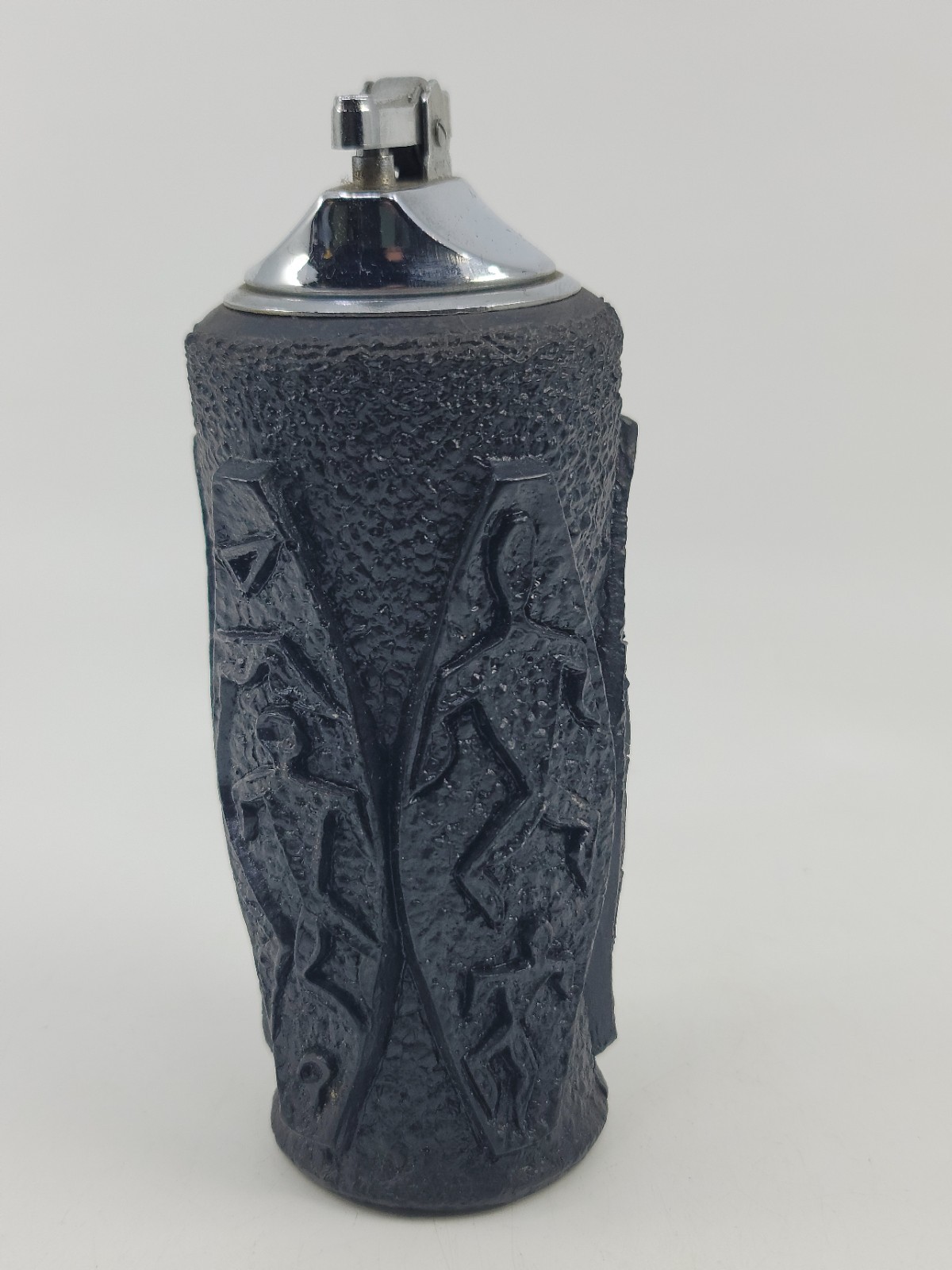 Cocojoe’s Of Hawaii Lava Tiki Tribal Carved Vintage Table Lighter Japan Sparks