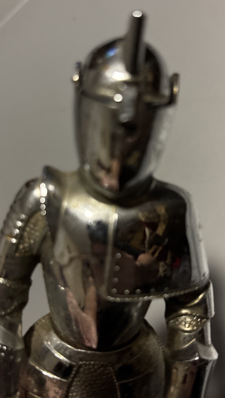 Vintage Knight in Armor Table Lighter Music Box