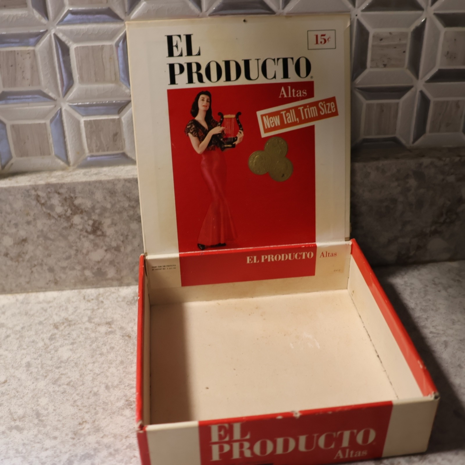 VINTAGE EL PRODUCTO ALTAS CIGAR BOX 50 CIGARS (EMPTY)