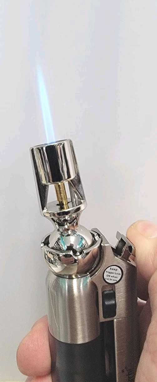 Scorch Torch Adjustable Flame Windproof Butane Refillable Metal Lighter