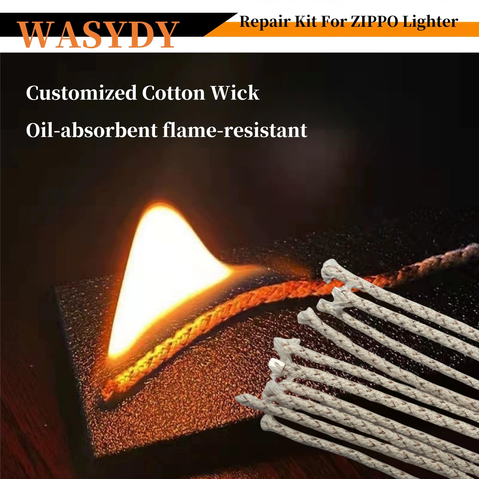 WASYDY Lighter Repair Kit,Flint Wick Set Compatible with Zippo Lighters,AntiE…