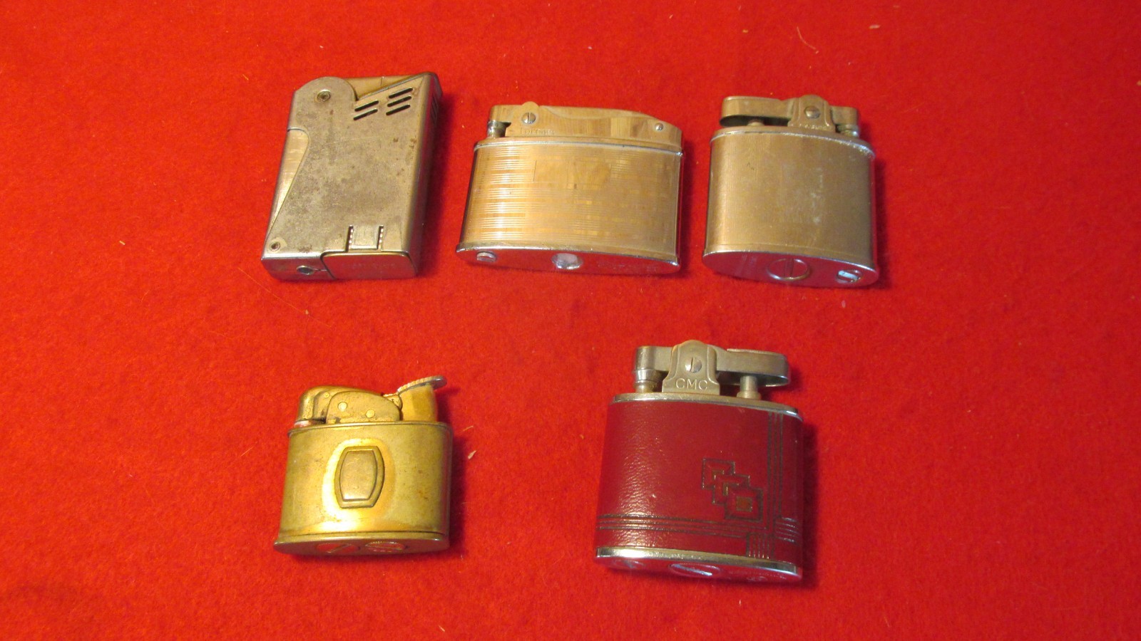 6 Vintage Cigarette Lighters Solo, Coronet, Continental