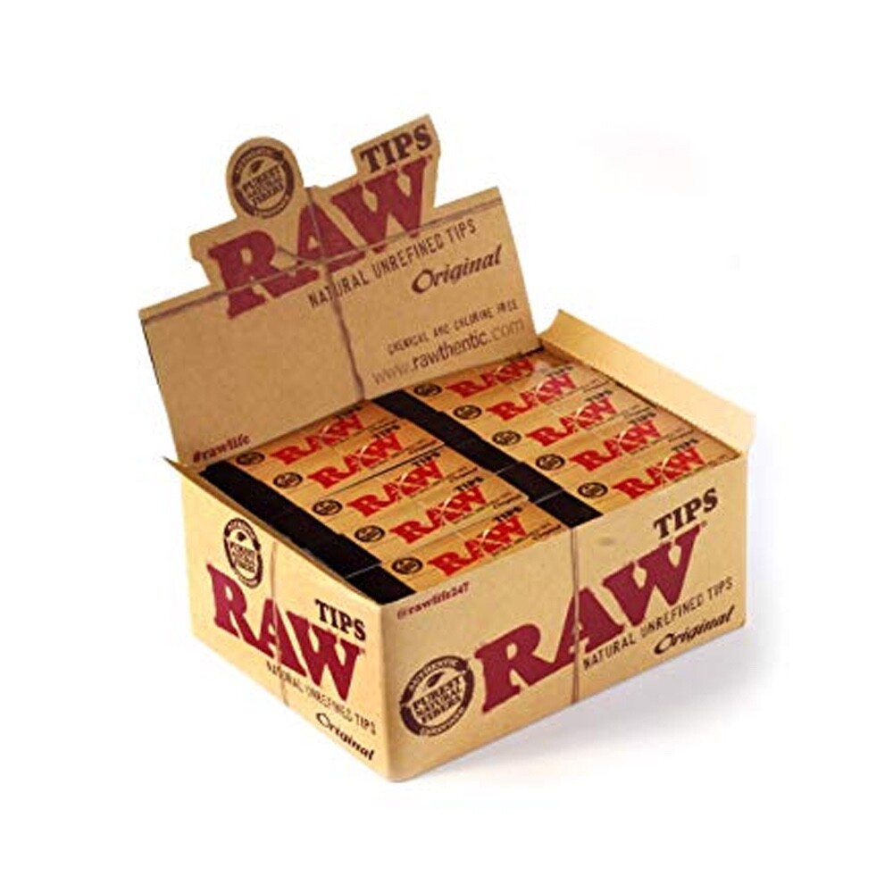 RAW Original Rolling Tips Unrefined Authentic Filter Tips box….FREE SHIPPING