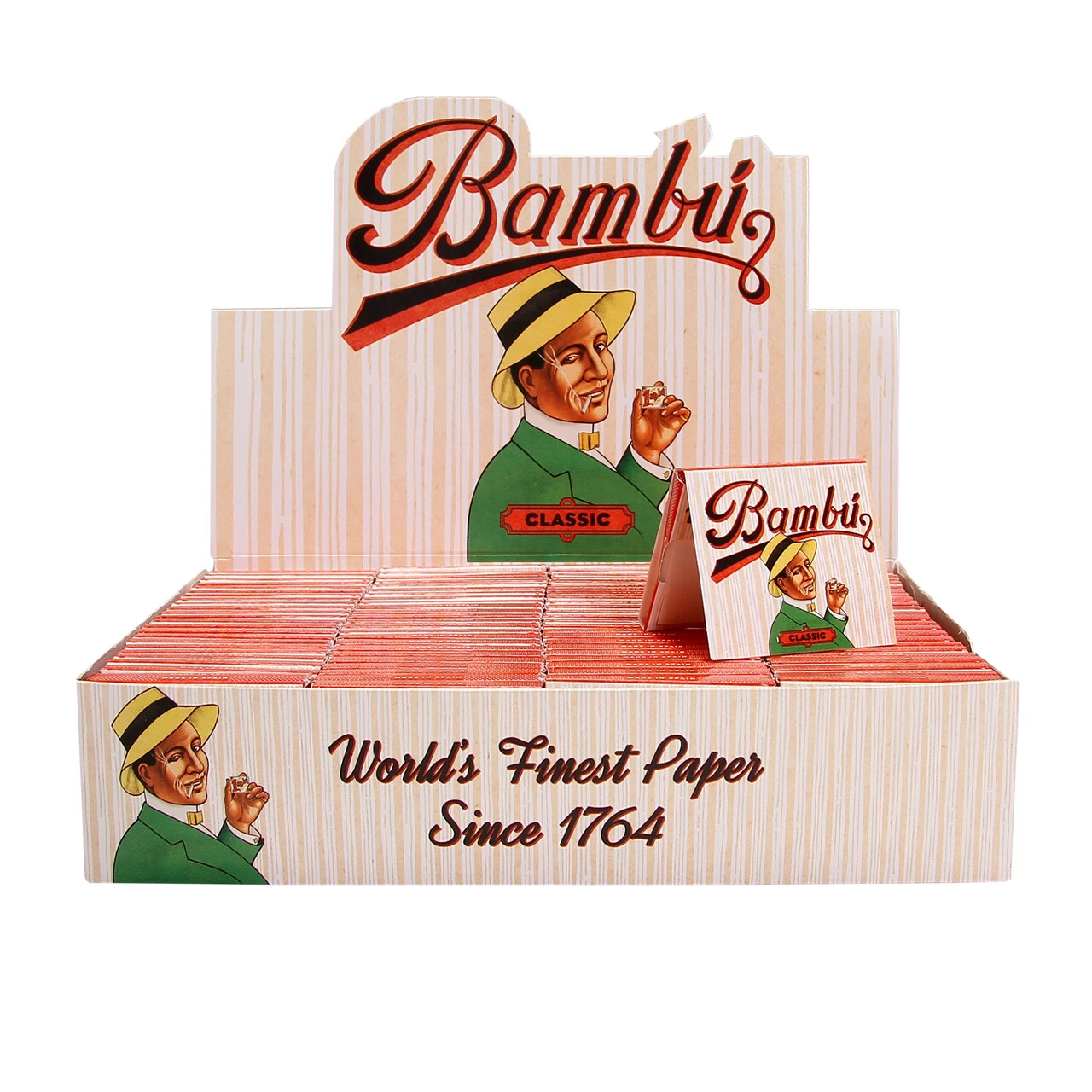 BAMBÚ CLASSIC 1.25″ Size Rolling Paper | 10 Packs Deal