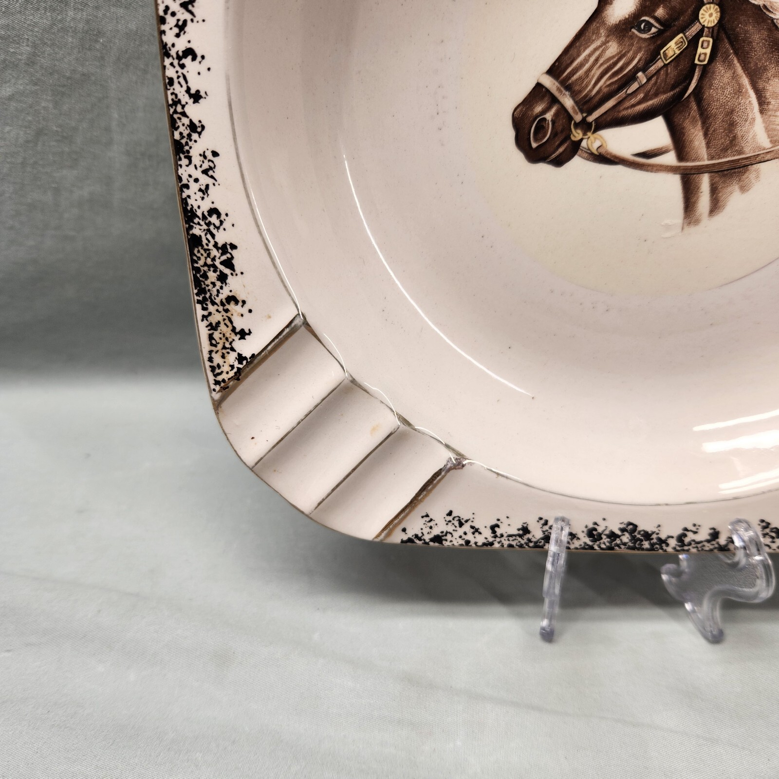 EXCELLO FOUR STAR 1950’S HORSE HEAD CIGAR ASHTRAY