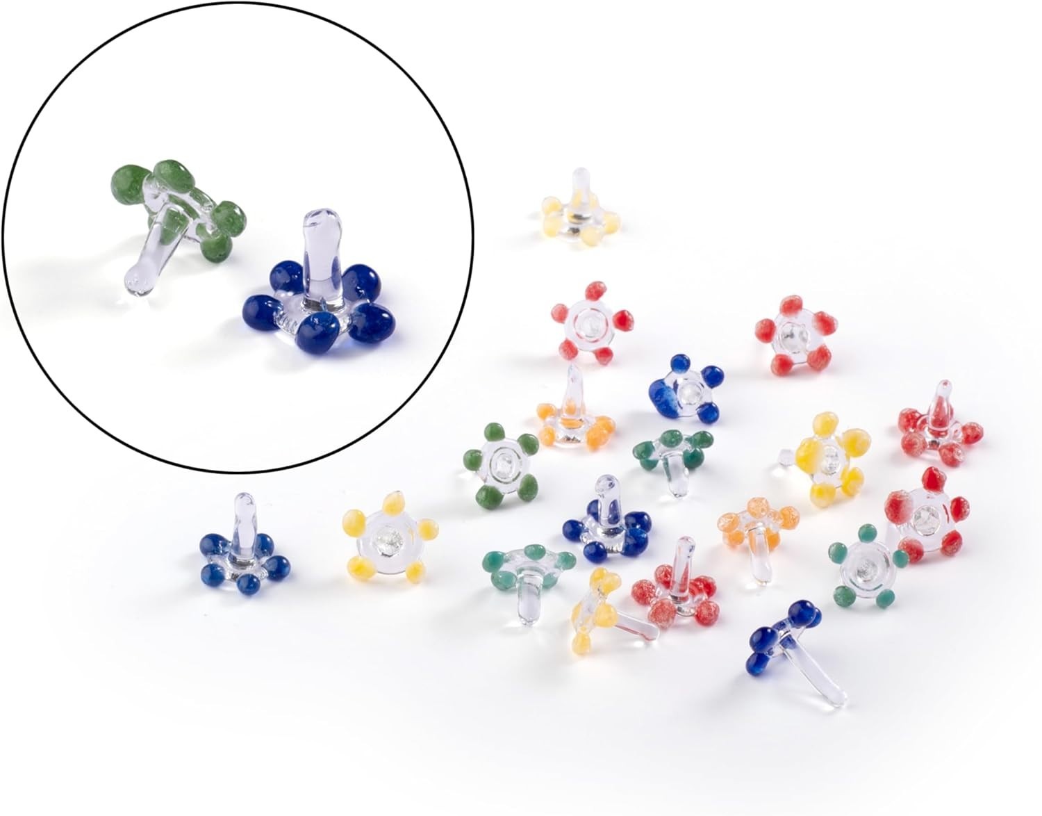 200 PCSGlass Daisy Pipe Filter Screens Reusable & Heat Resistant