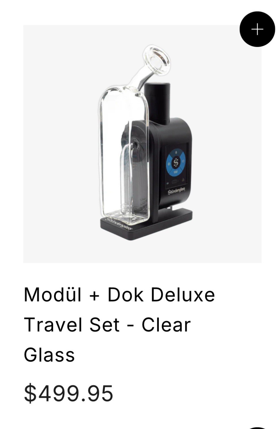 Stündenglass MODÜL with MODÜL DOK Deluxe, Clear Glass
