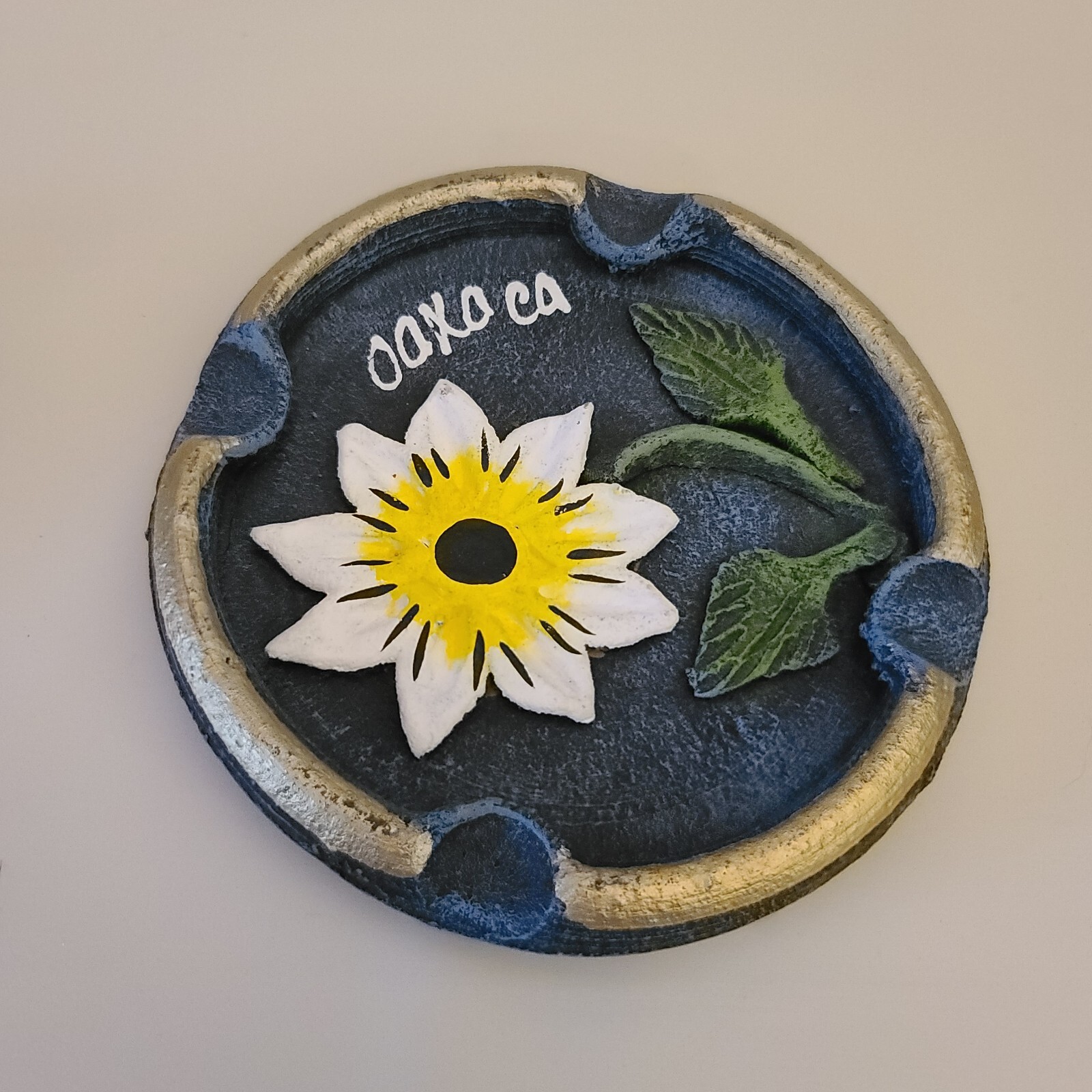Oaxaca Mexico Daisy Flower Ashtray 5″