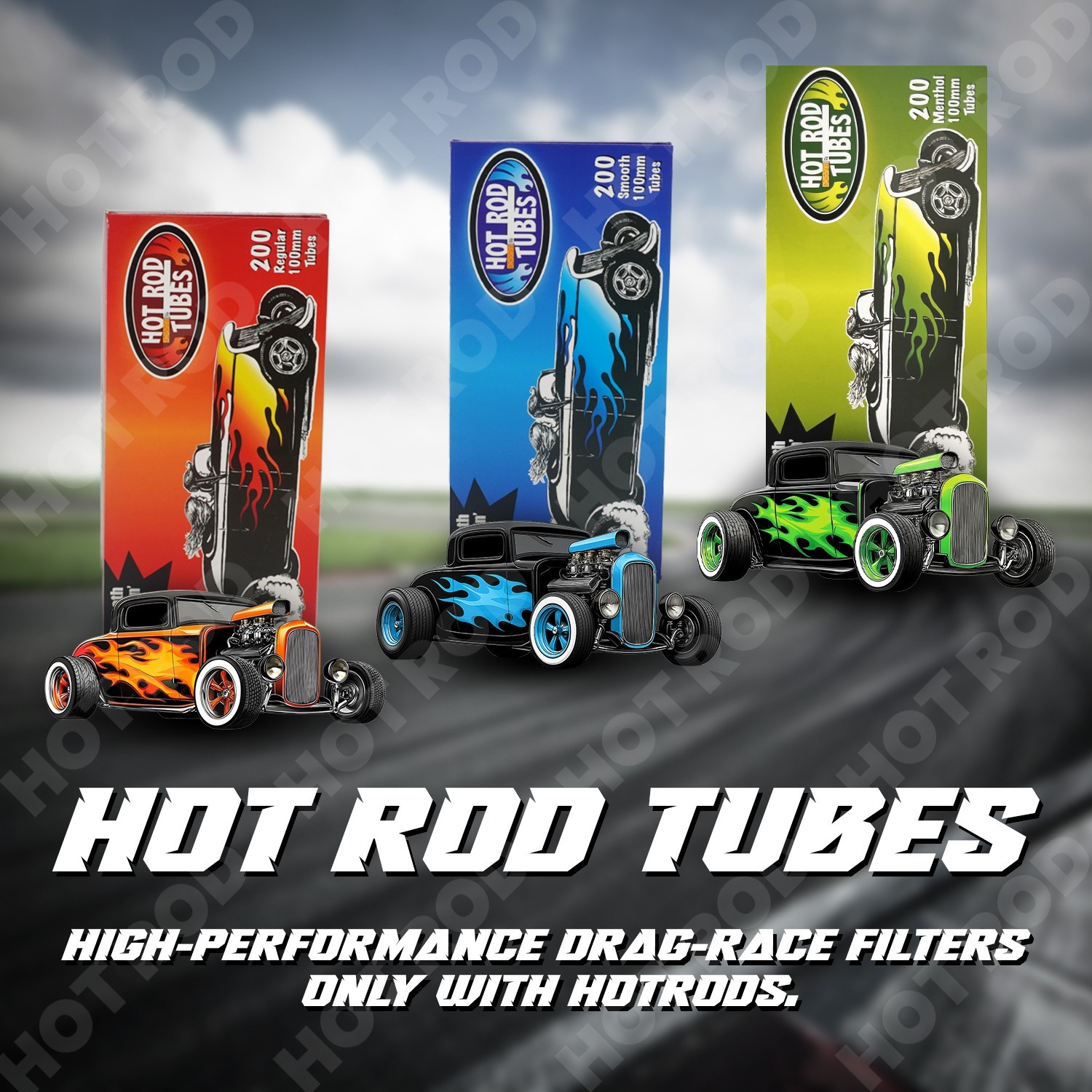 Hotrod Pre Rolled Tubes 100mm Smooth Cigarette Filter Tubes 1 0x 200Count – 2000